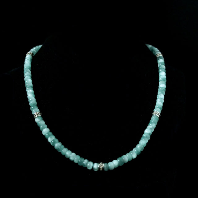 Green Moonstone Heishi Choker