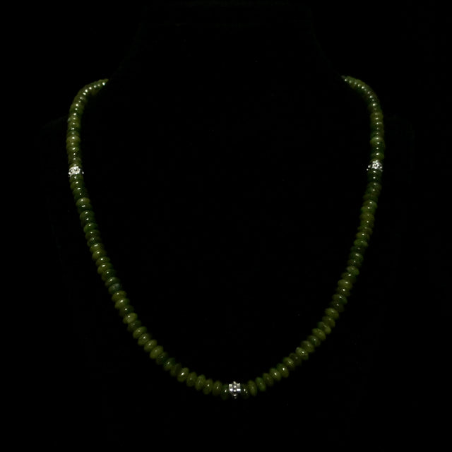 Russian Jade Heishi Necklace