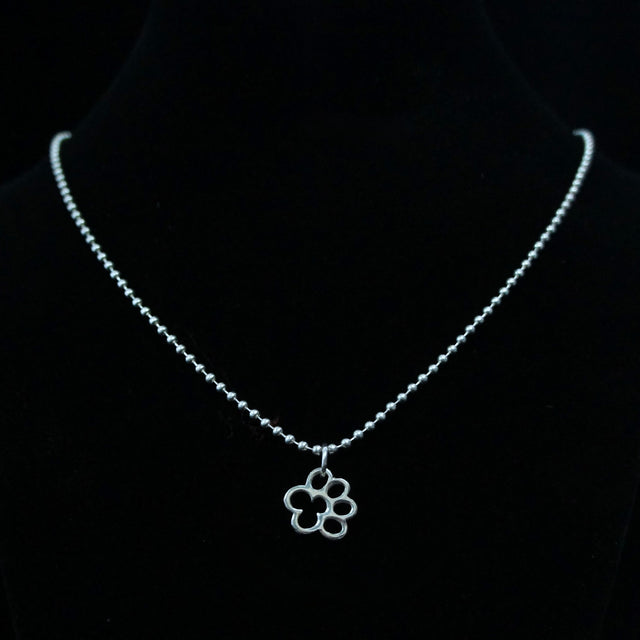 PAW PENDANT ON STERLING SILVER