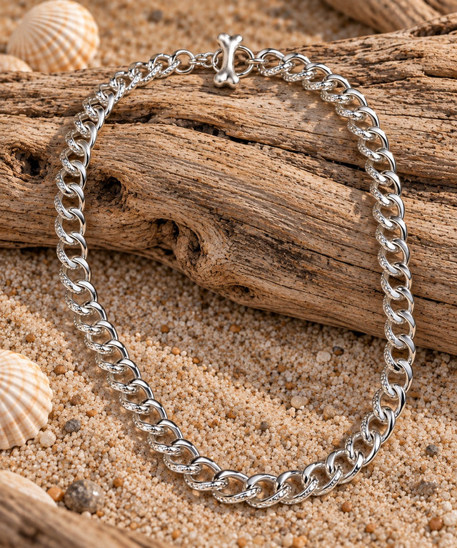 Caviar Curb Necklace