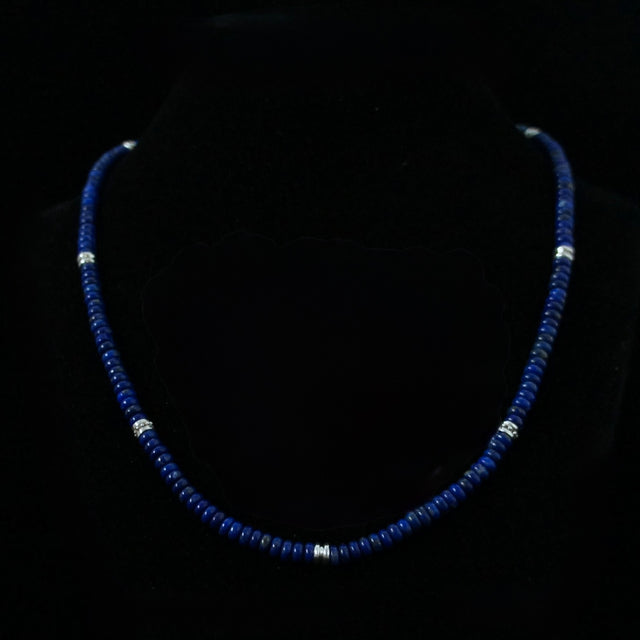 4MM Heishi Lapis Lazuli Necklace