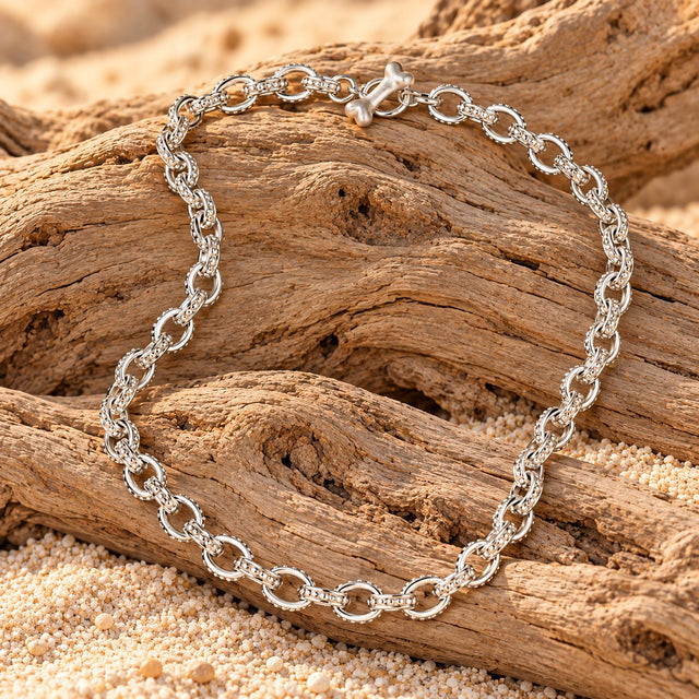 Caviar Oval Necklace